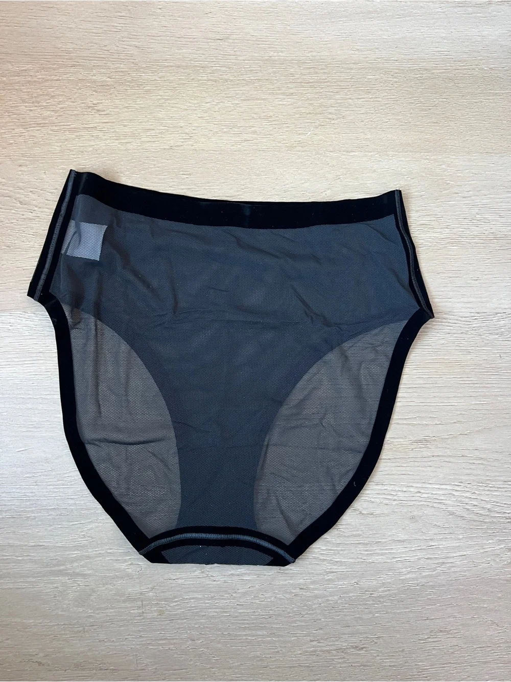 NWT 🏷️ EBY Black Mesh Sheer Brief Panties – Size Medium